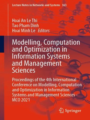 cover image of Modelling, Computation and Optimization in Information Systems and Management Sciences